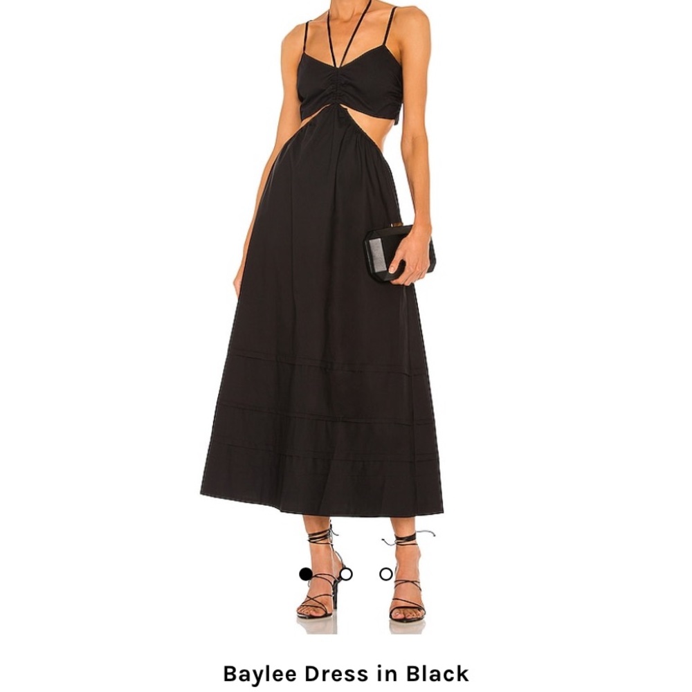 Black poplin NICHOLAS dress
